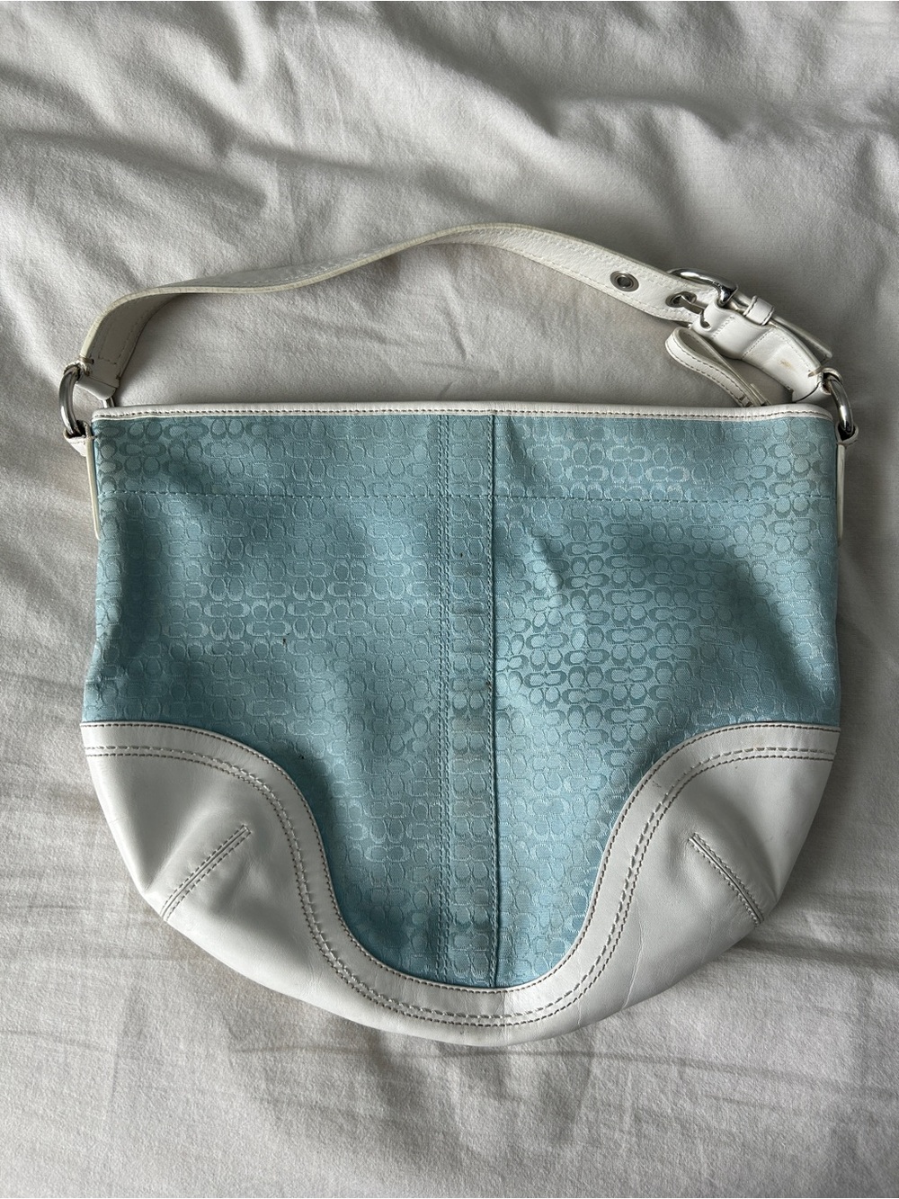 Coach Soho Hobo Light Blue